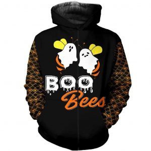 Halloween Boo Bees 3D All Over Printed Sweatshirt, Hoodie, Zip Hoodie | Special Edition Fan Apparel For Men, Women