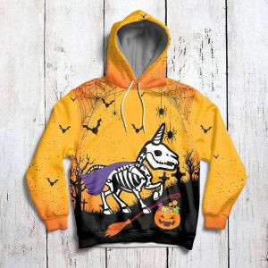 Halloween Unicorn 3D All Over Printed Sweatshirt, Hoodie, Zip Hoodie | Special Edition Fan Apparel For Men, Women
