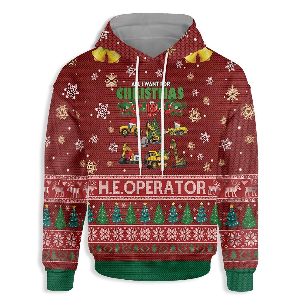 Heavy Equipment Operator 3D All Over Printed Sweatshirt, Hoodie, Zip Hoodie | Fan Apparel For Men, Women