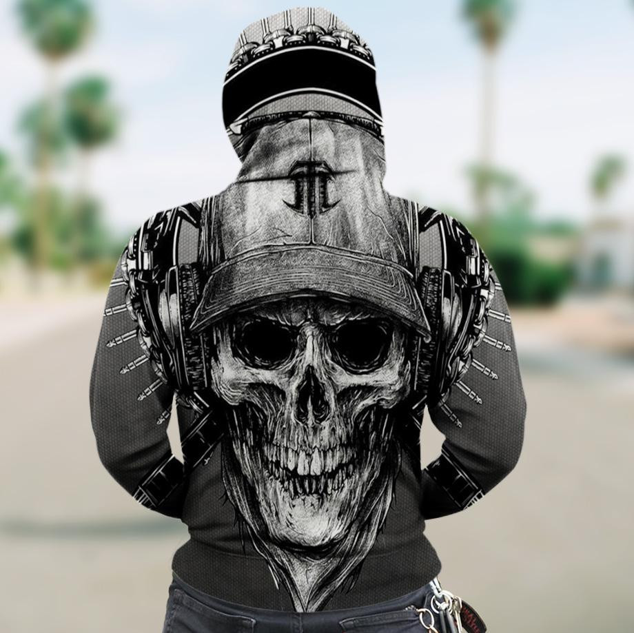 Heavy Metal Skull Gothic 3D All Over Printed Sweatshirt, Hoodie, Zip Hoodie | Special Edition Fan Apparel For Men, Women