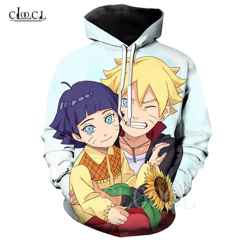 Himawari Boruto 3D All Over Printed Sweatshirt, Hoodie, Zip Hoodie | Fan Apparel For Men, Women