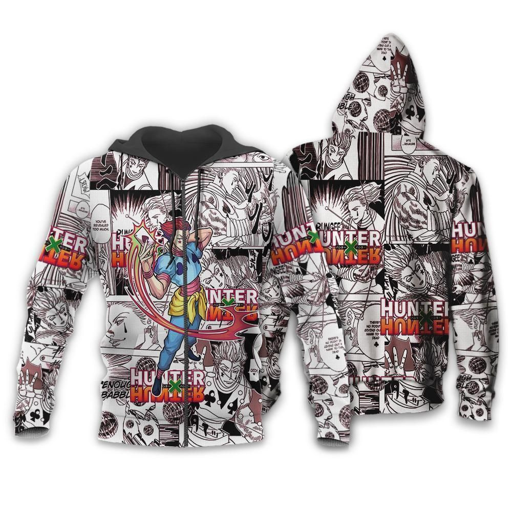 Hisoka Hunter X Hunter Hxh Anime Hoodie Manga 3D All Over Printed Sweatshirt, Hoodie, Zip Hoodie | Fan Apparel For Men, Women