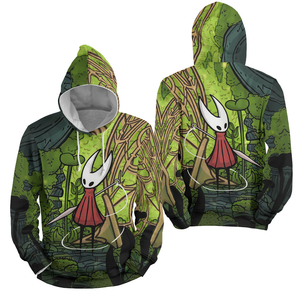 Hollow Knight - Hornet Art 3D All Over Printed Sweatshirt, Hoodie, Zip Hoodie | Fan Apparel For Men, Women