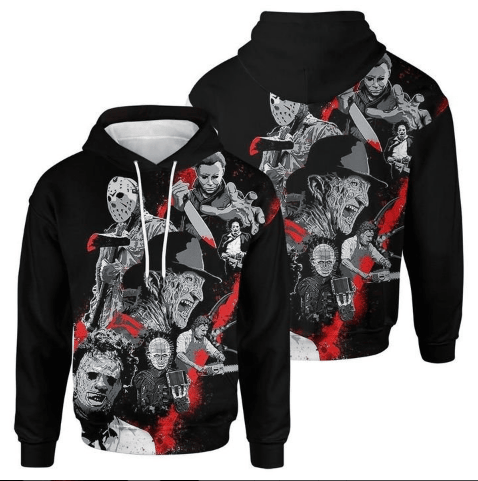 Horror Lover 3D All Over Printed Sweatshirt, Hoodie, Zip Hoodie | Fan Apparel For Men, Women