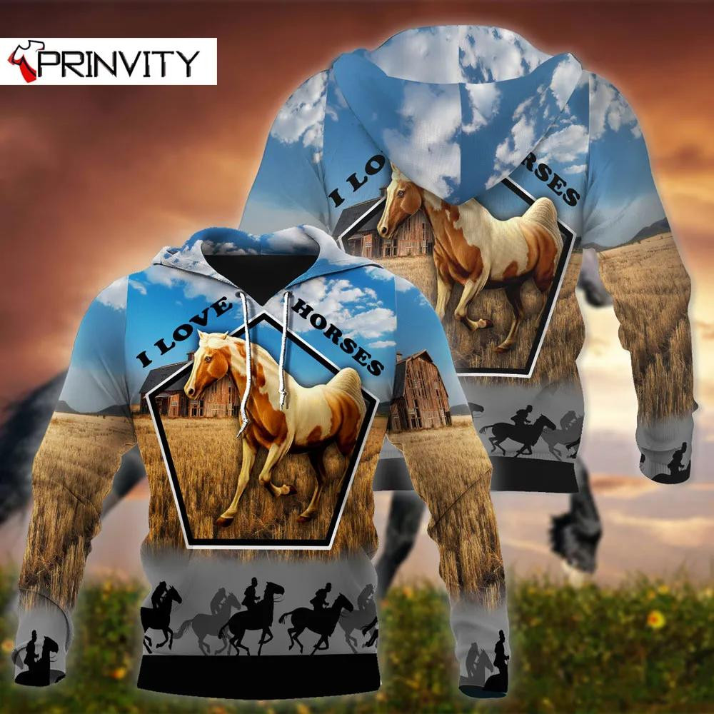 Horse 3D All Over Printed Sweatshirt, Hoodie, Zip Hoodie | Fan Apparel For Men, Women