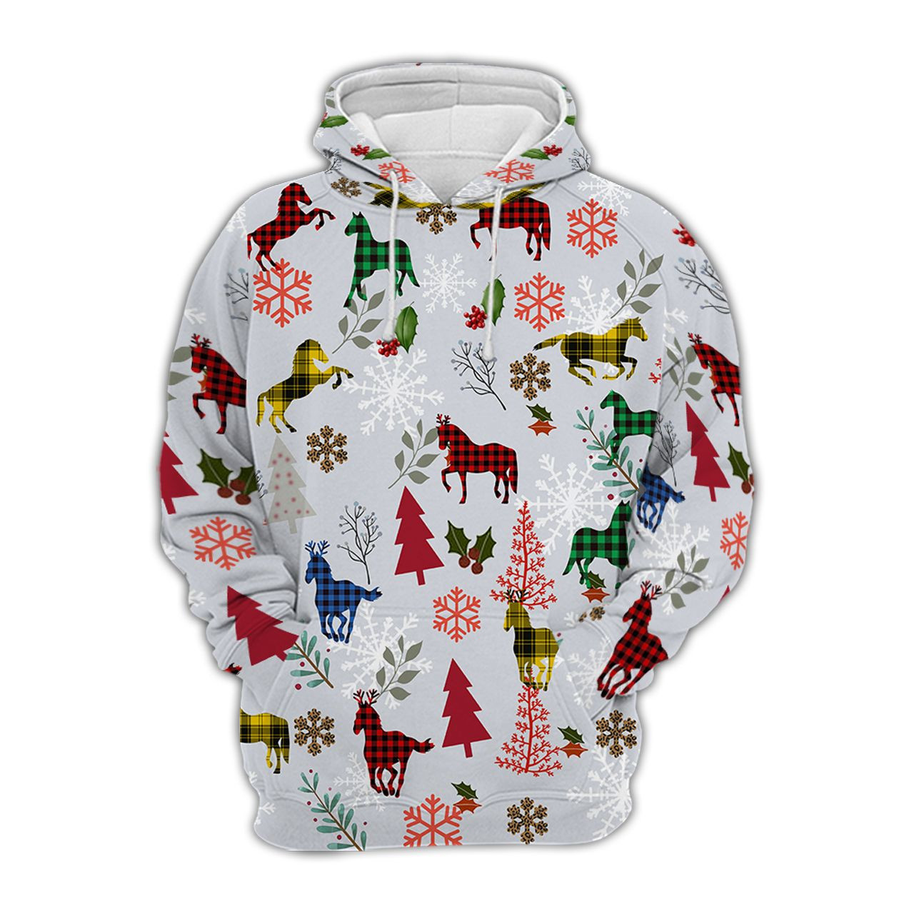 Horse Christmas Time 3D All Over Printed Sweatshirt, Hoodie, Zip Hoodie | Fan Apparel For Men, Women
