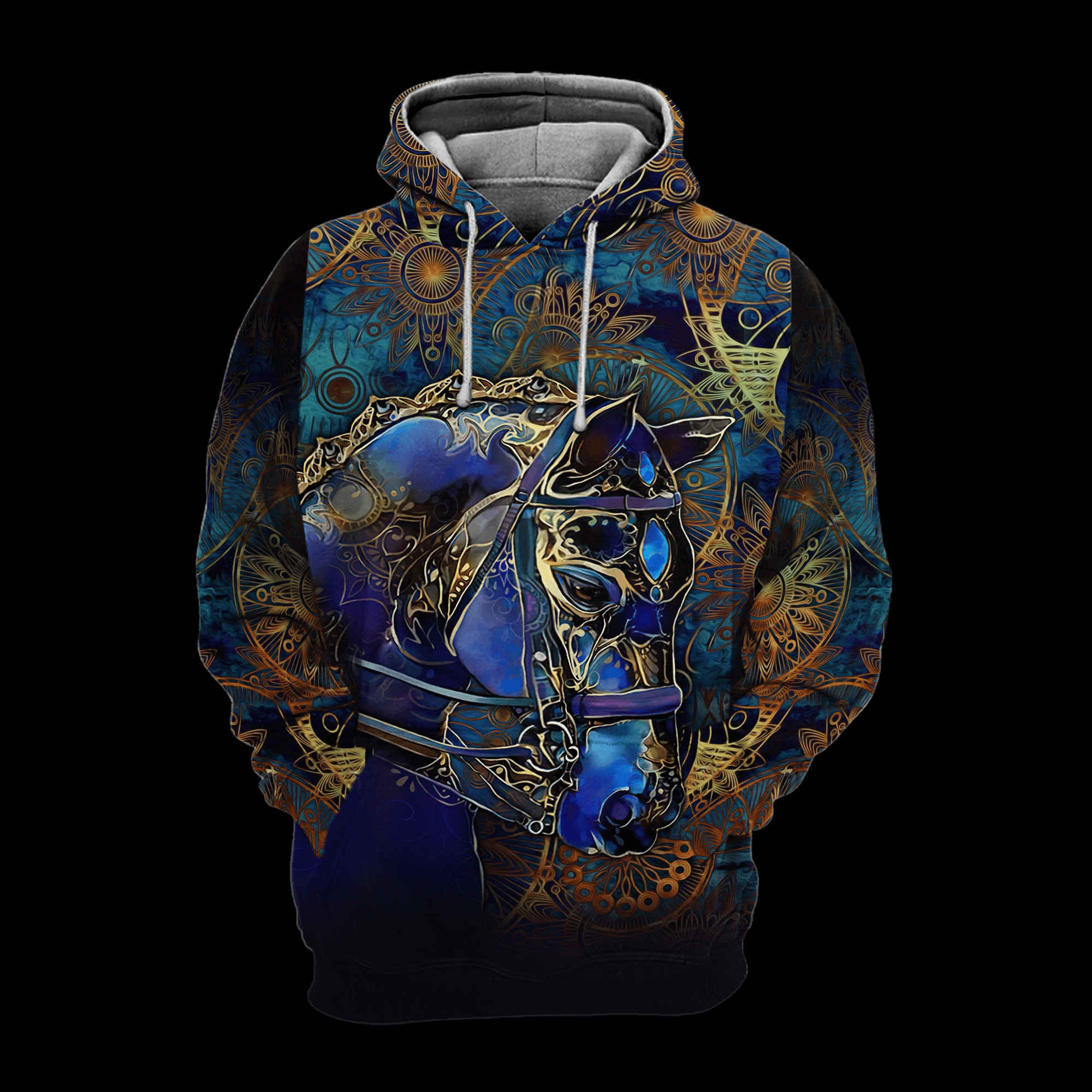 Horse Mandala 3D All Over Printed Sweatshirt, Hoodie, Zip Hoodie | Fan Apparel For Men, Women
