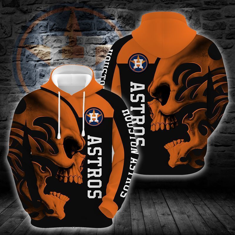 Houston Astros Skull 3D All Over Printed Sweatshirt, Hoodie, Zip Hoodie | Mlb Special Edition Fan Gear For Men, Women