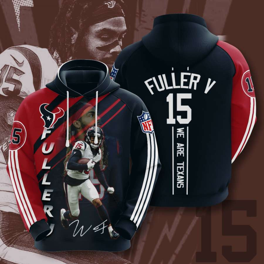 Houston Texans #15 3D All Over Printed Sweatshirt, Hoodie, Zip Hoodie | Nfl Fan Gear For Men, Women
