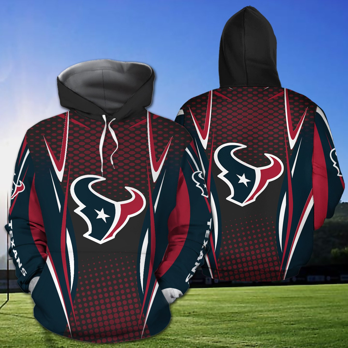 Houston Texans 3D All Over Printed Sweatshirt, Hoodie, Zip Hoodie | Nfl Fan Gear For Men, Women