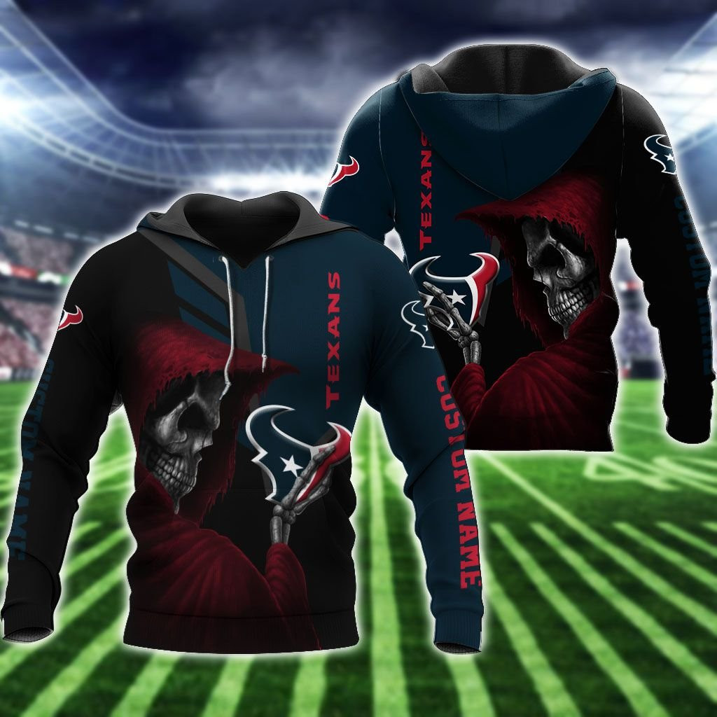 Houston Texans Custom Name Personalized Nfl 3D All Over Printed Sweatshirt, Hoodie, Zip Hoodie | Nfl Fan Gear For Men, Women