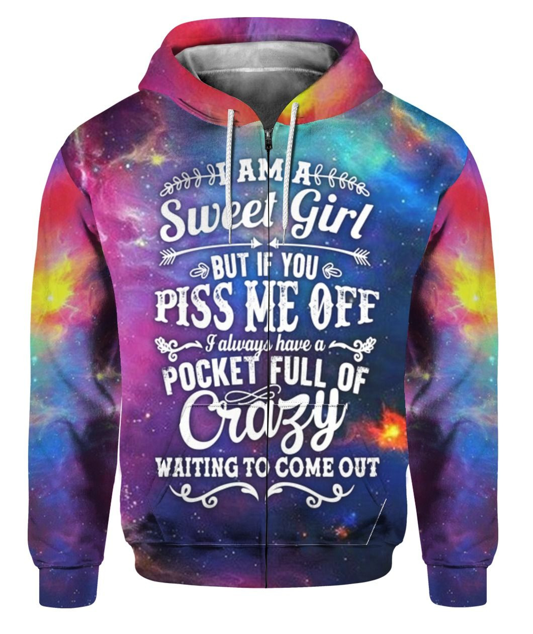 I Am A Sweet Girl 3D All Over Printed Sweatshirt, Hoodie, Zip Hoodie | Fan Apparel For Men, Women
