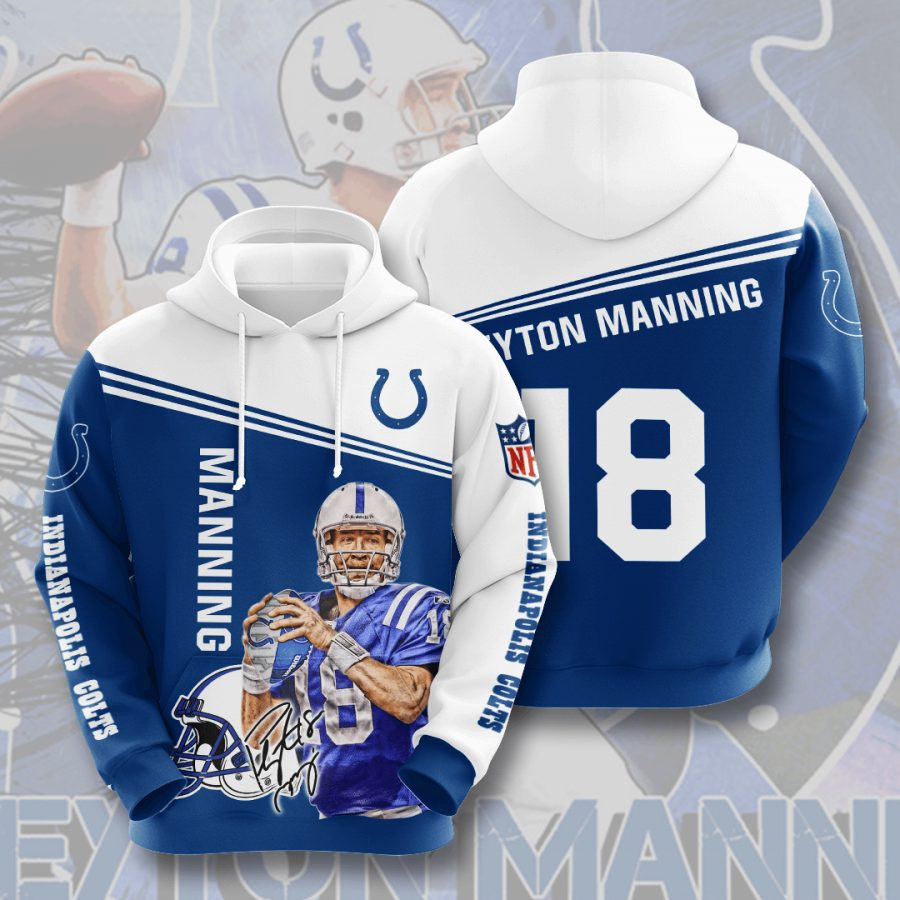 Indianapolis Colts Peyton Manning 3D All Over Printed Sweatshirt, Hoodie, Zip Hoodie | Nfl Fan Gear For Men, Women