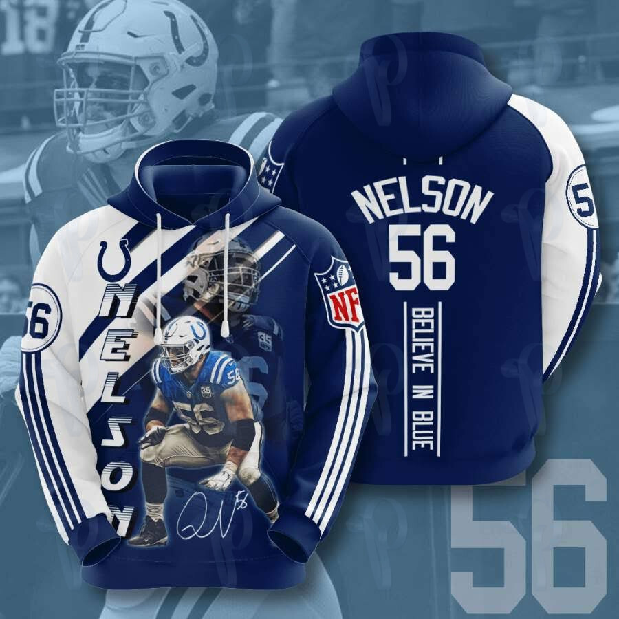 Indianapolis Colts Quenton Nelson Nfl 3D All Over Printed Sweatshirt, Hoodie, Zip Hoodie | Nfl Fan Gear For Men, Women