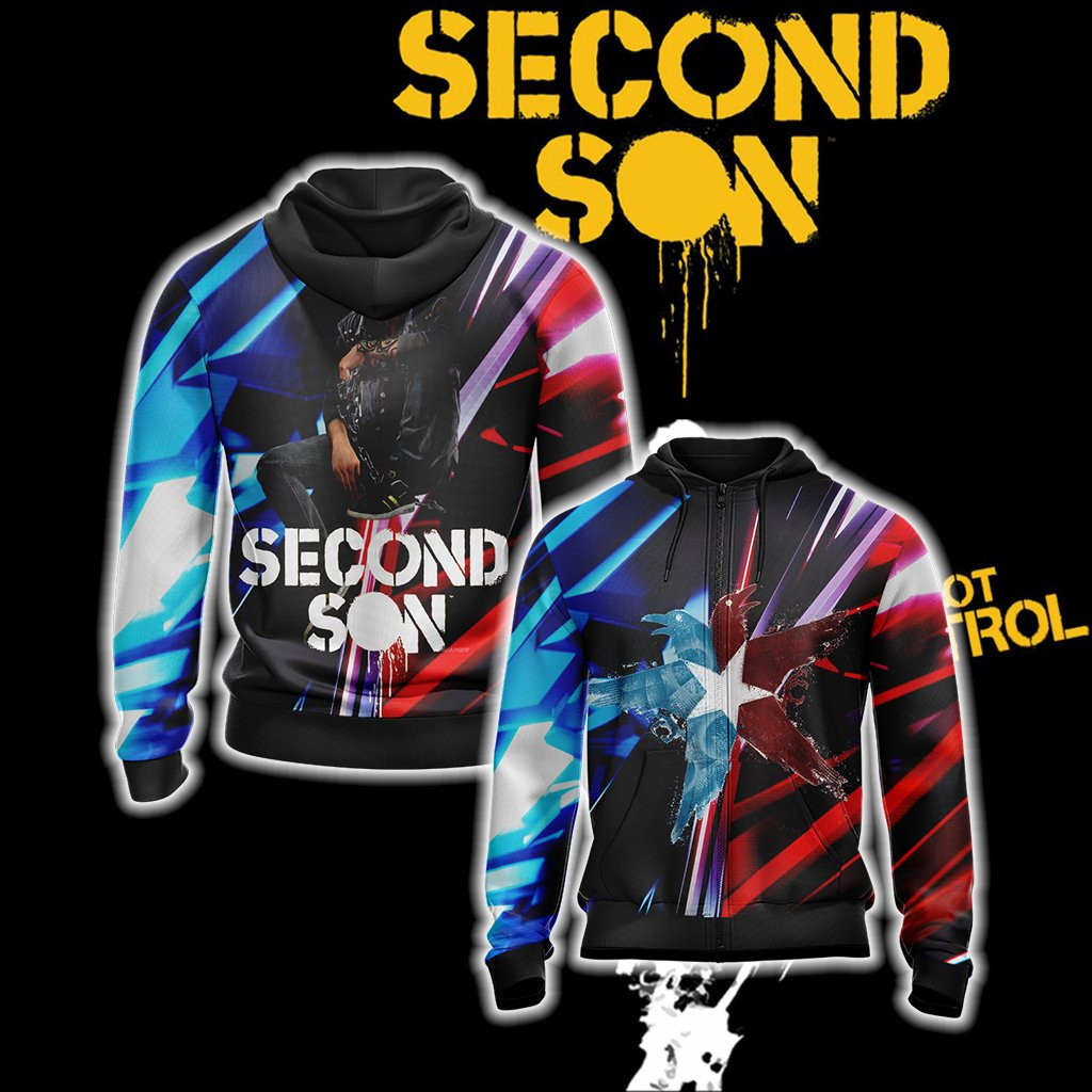 Infamous: Second Son 3D All Over Printed Sweatshirt, Hoodie, Zip Hoodie | Fan Apparel For Men, Women