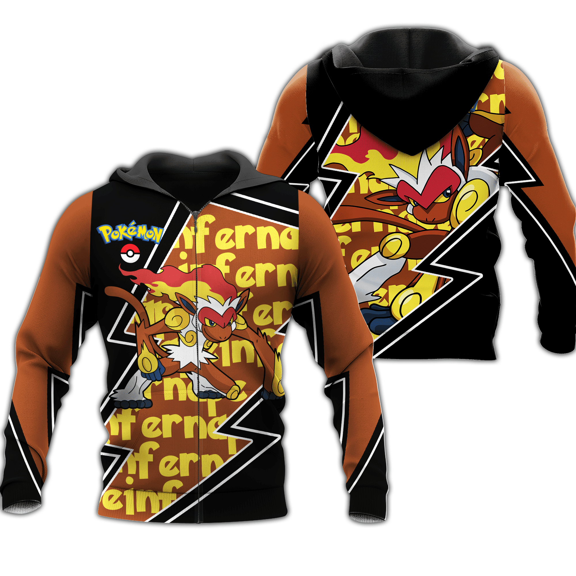 Infernape Pokemon 3D All Over Printed Sweatshirt, Hoodie, Zip Hoodie | Special Edition Fan Apparel For Men, Women