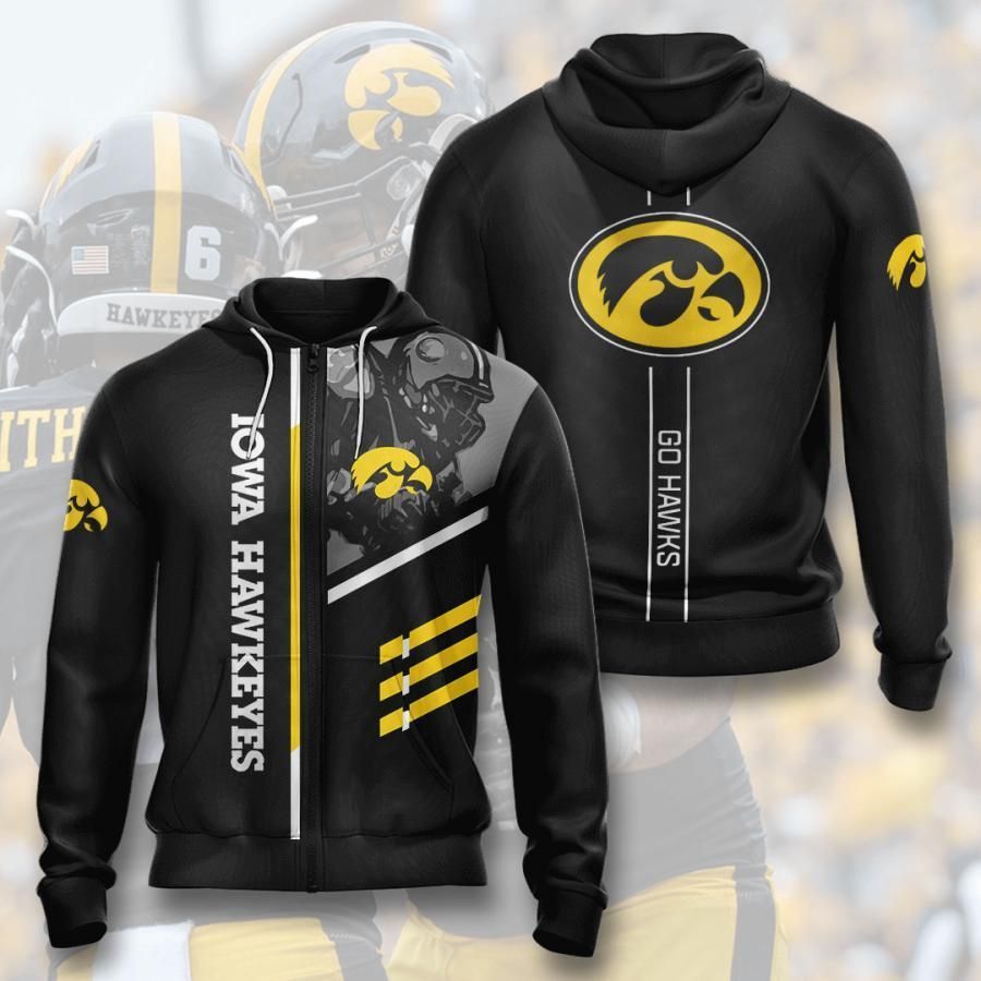 Iowa Hawkeyes 3D All Over Printed Sweatshirt, Hoodie, Zip Hoodie | Ncaa Fan Gear For Men, Women