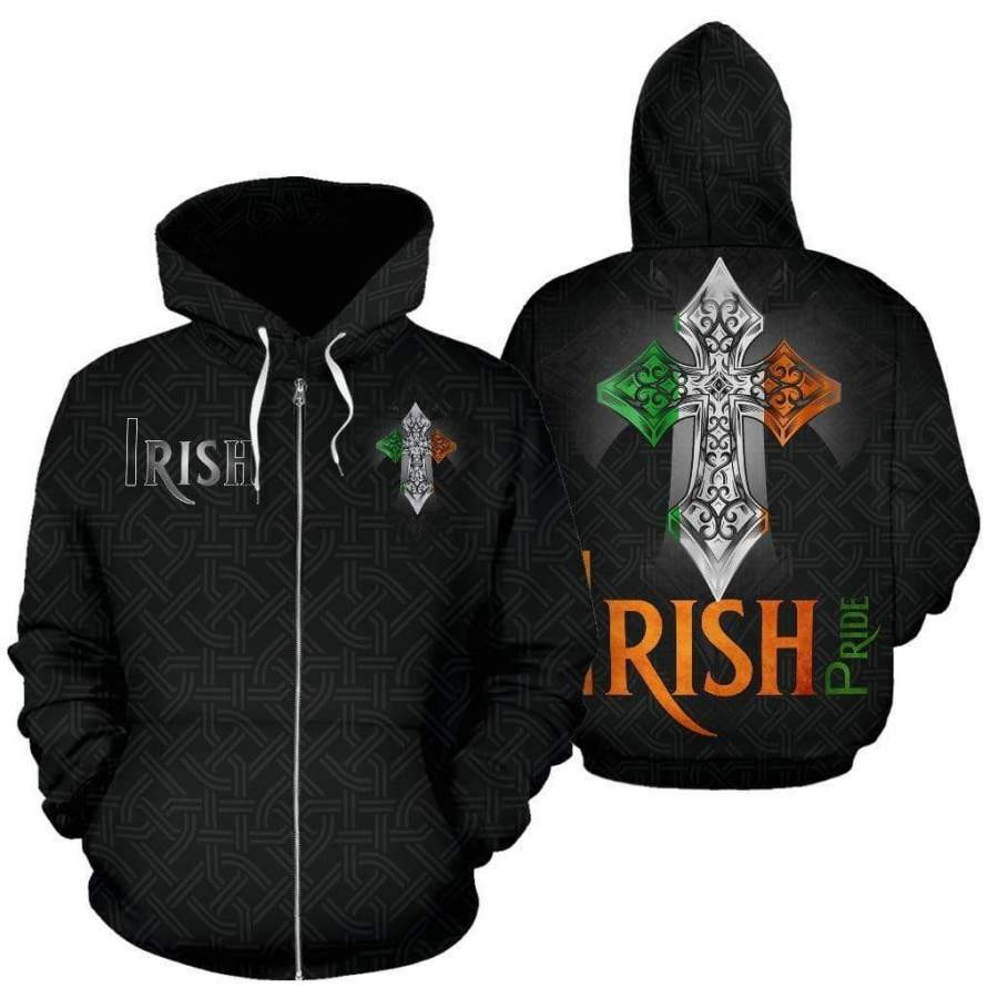 Irish Pride 3D All Over Printed Sweatshirt, Hoodie, Zip Hoodie | Fan Apparel For Men, Women