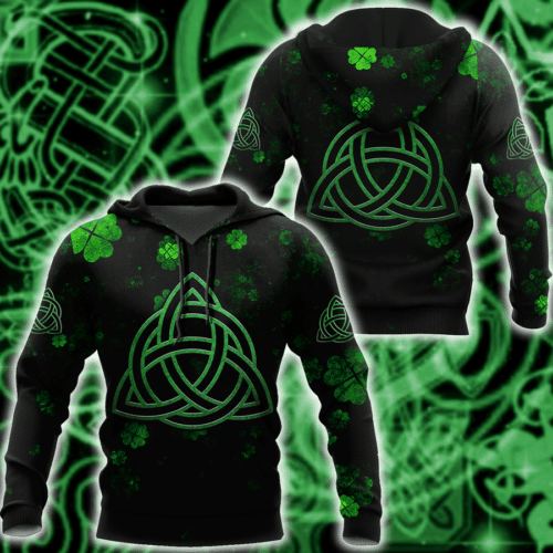 Irish St. Patrick's Day Celtic Trinity Knot 3D All Over Printed Sweatshirt, Hoodie, Zip Hoodie | Fan Apparel For Men, Women