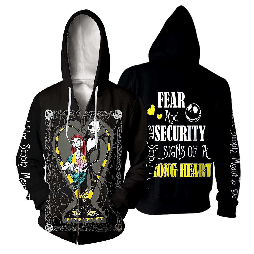 Jack Skellington 3D All Over Printed Sweatshirt, Hoodie, Zip Hoodie | Fan Apparel For Men, Women