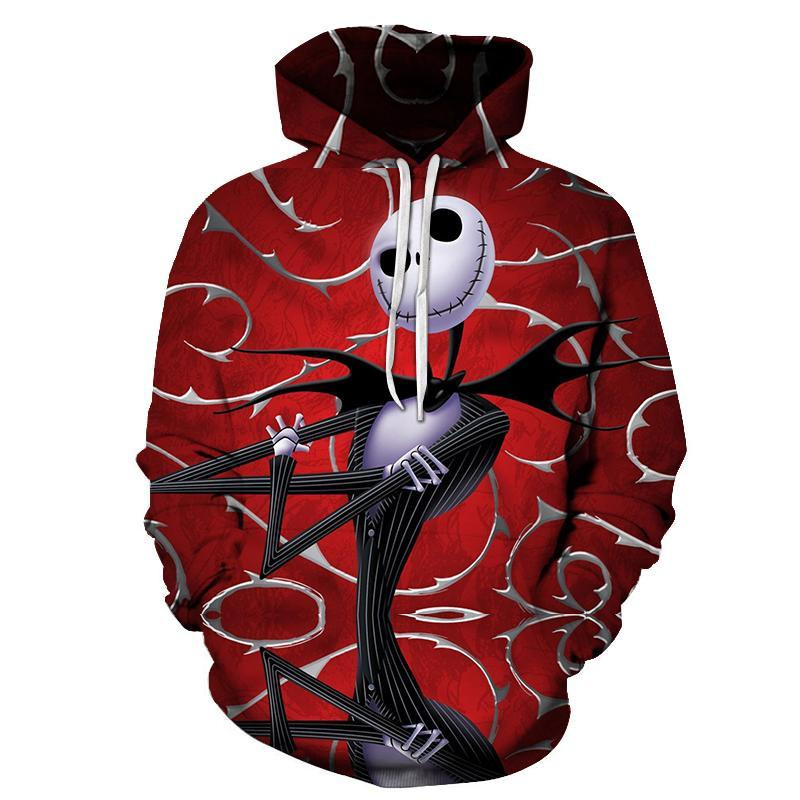 Jack Skellington 3D All Over Printed Sweatshirt, Hoodie, Zip Hoodie | Fan Apparel For Men, Women