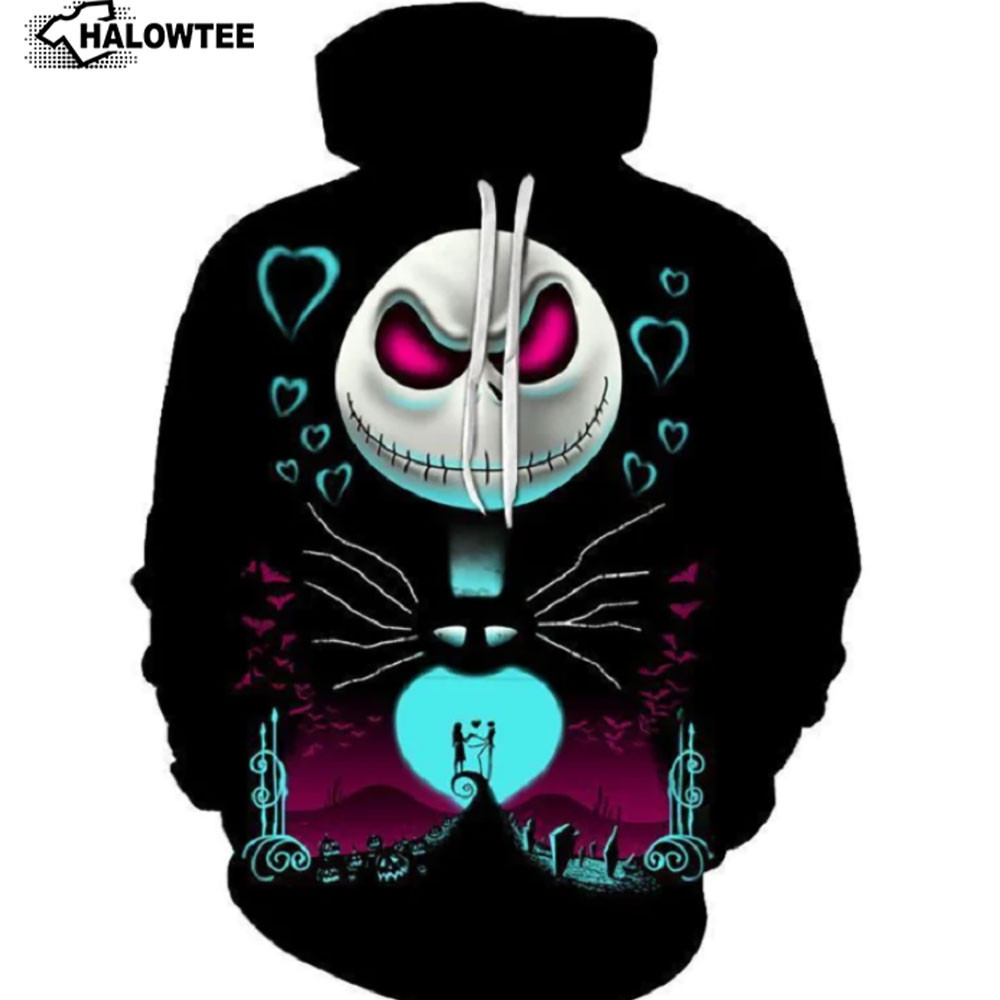 Jack Skellington 3D All Over Printed Sweatshirt, Hoodie, Zip Hoodie | Fan Apparel For Men, Women