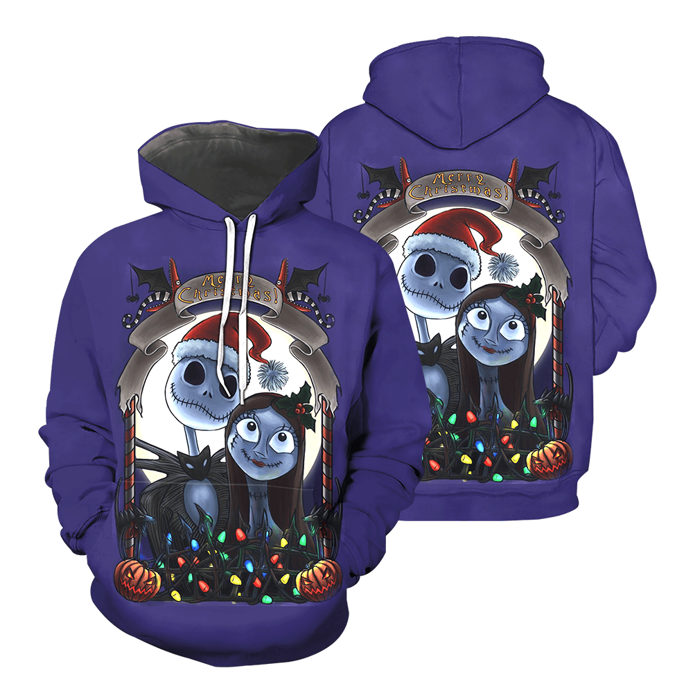 Jack Skellington 3D All Over Printed Sweatshirt, Hoodie, Zip Hoodie | Fan Apparel For Men, Women