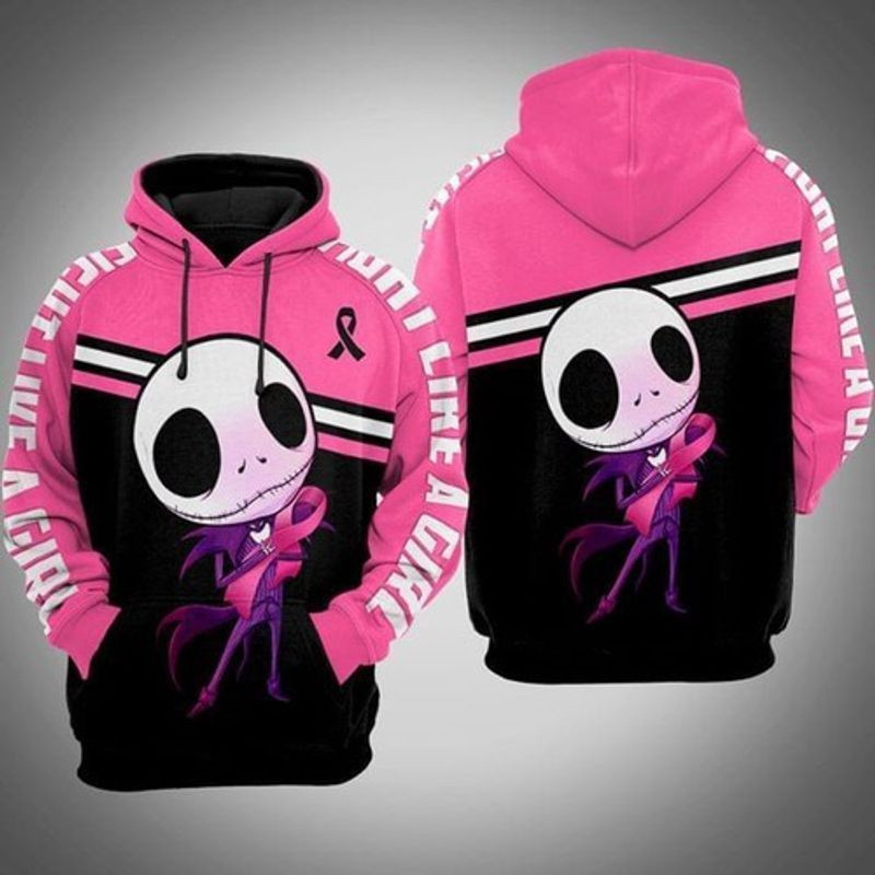 Jack Skellington Br East Cancer Ribbon 3D All Over Printed Sweatshirt, Hoodie, Zip Hoodie | Fan Apparel For Men, Women