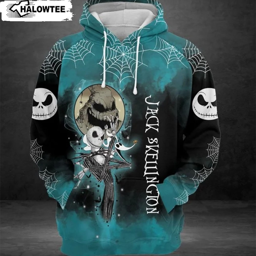 Jack Skellington Print 3D All Over Printed Sweatshirt, Hoodie, Zip Hoodie | Fan Apparel For Men, Women