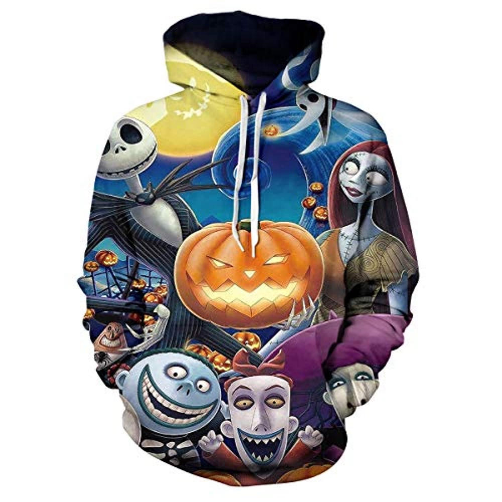 Jack Skellington The Nightmare Before Christmas 3D All Over Printed Sweatshirt, Hoodie, Zip Hoodie | Fan Apparel For Men, Women