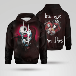 Jack The Nightmare True Love Never Die 3D All Over Printed Sweatshirt, Hoodie, Zip Hoodie | Fan Apparel For Men, Women