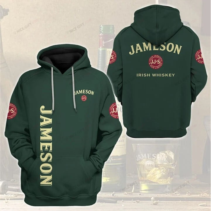 Jameson Irish Whiskey3D Hoodie All Over Print 3D All Over Printed Sweatshirt, Hoodie, Zip Hoodie | Fan Apparel For Men, Women