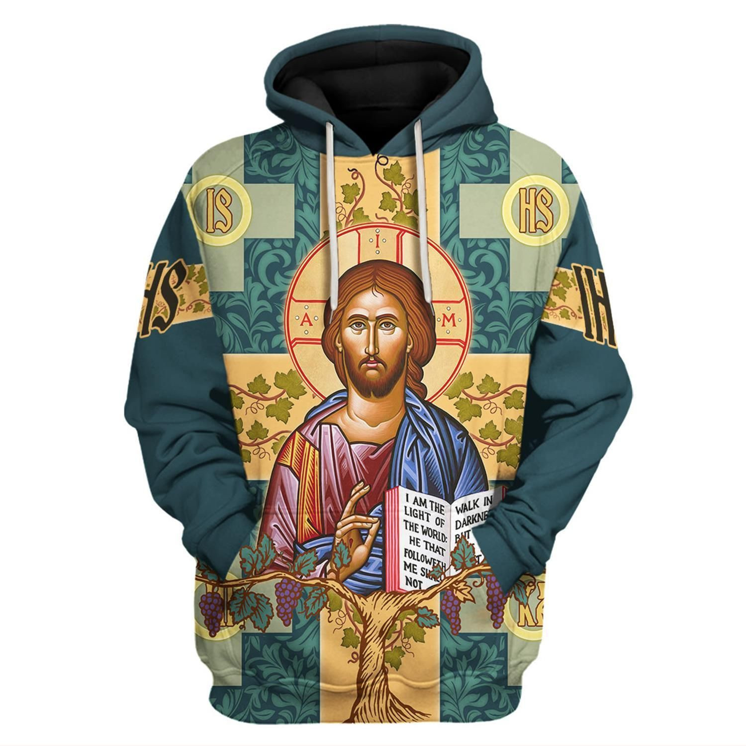 Jesus Greek Orthodoxy 3D All Over Printed Sweatshirt, Hoodie, Zip Hoodie | Fan Apparel For Men, Women