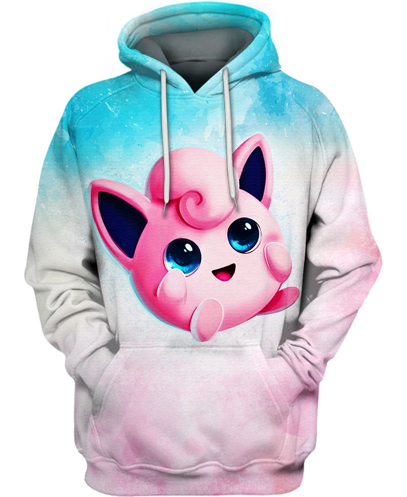Jigglypuff 3D All Over Printed Sweatshirt, Hoodie, Zip Hoodie | Fan Apparel For Men, Women