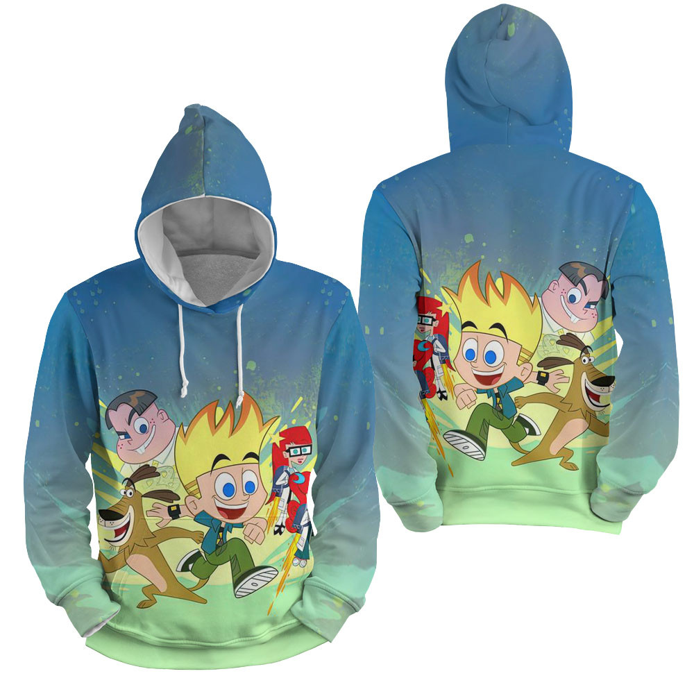 Johnny Test Let's Run Fast Together 3D All Over Printed Sweatshirt, Hoodie, Zip Hoodie | Fan Apparel For Men, Women