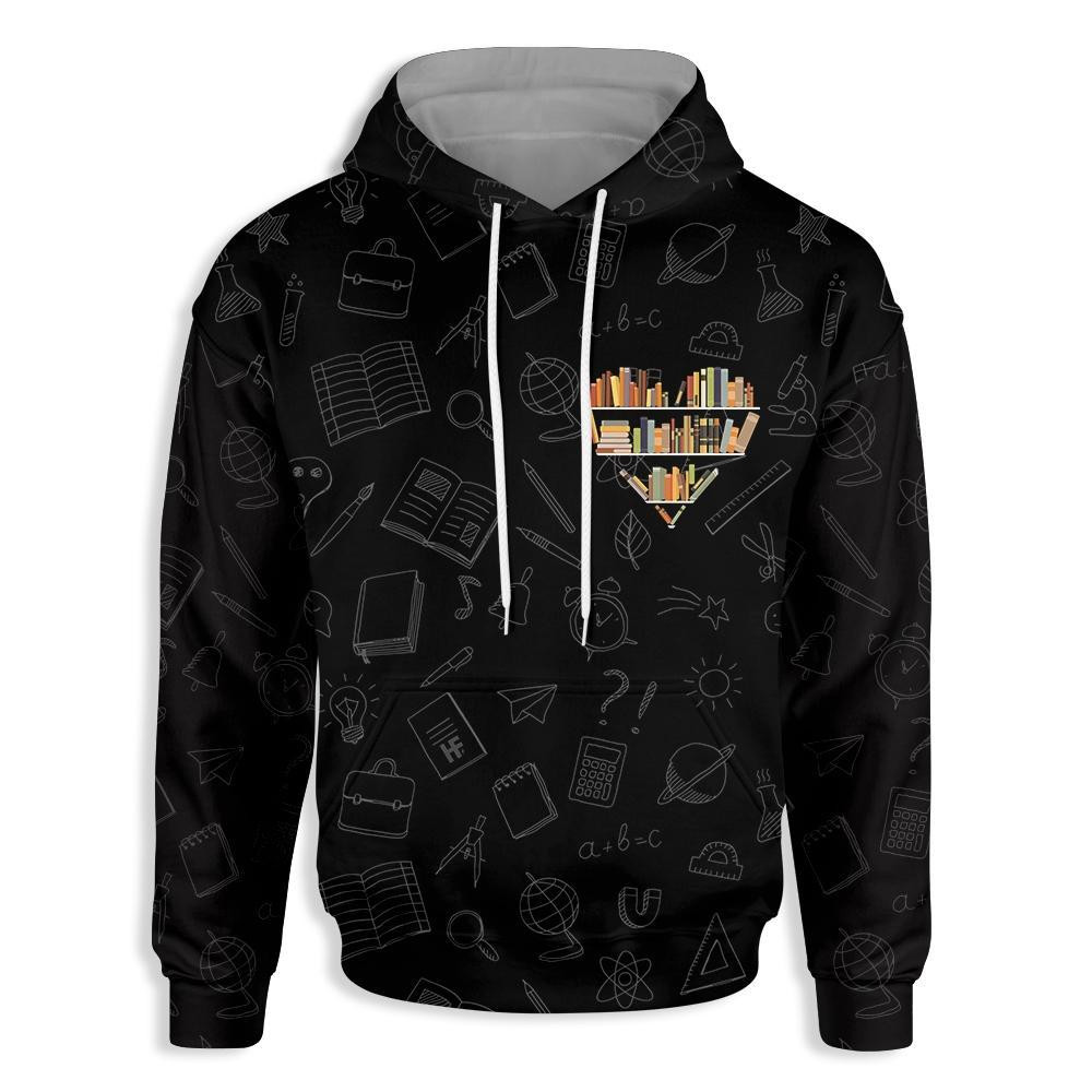 Just A Teacher Who Love Books 3D All Over Printed Sweatshirt, Hoodie, Zip Hoodie | Fan Apparel For Men, Women