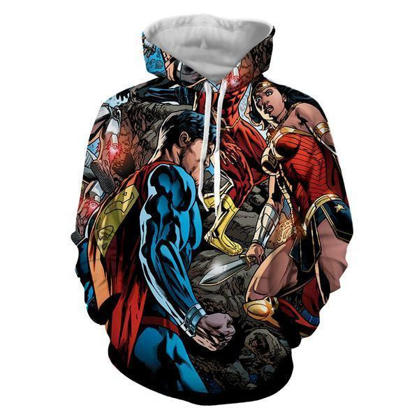 Justice League 3D All Over Printed Sweatshirt, Hoodie, Zip Hoodie | Fan Apparel For Men, Women