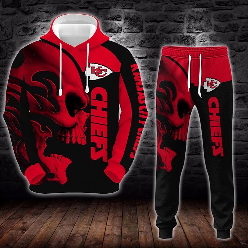 Kansas City Chiefs Skull 3D All Over Printed Sweatshirt, Hoodie, Zip Hoodie | Nfl Special Edition Fan Gear For Men, Women
