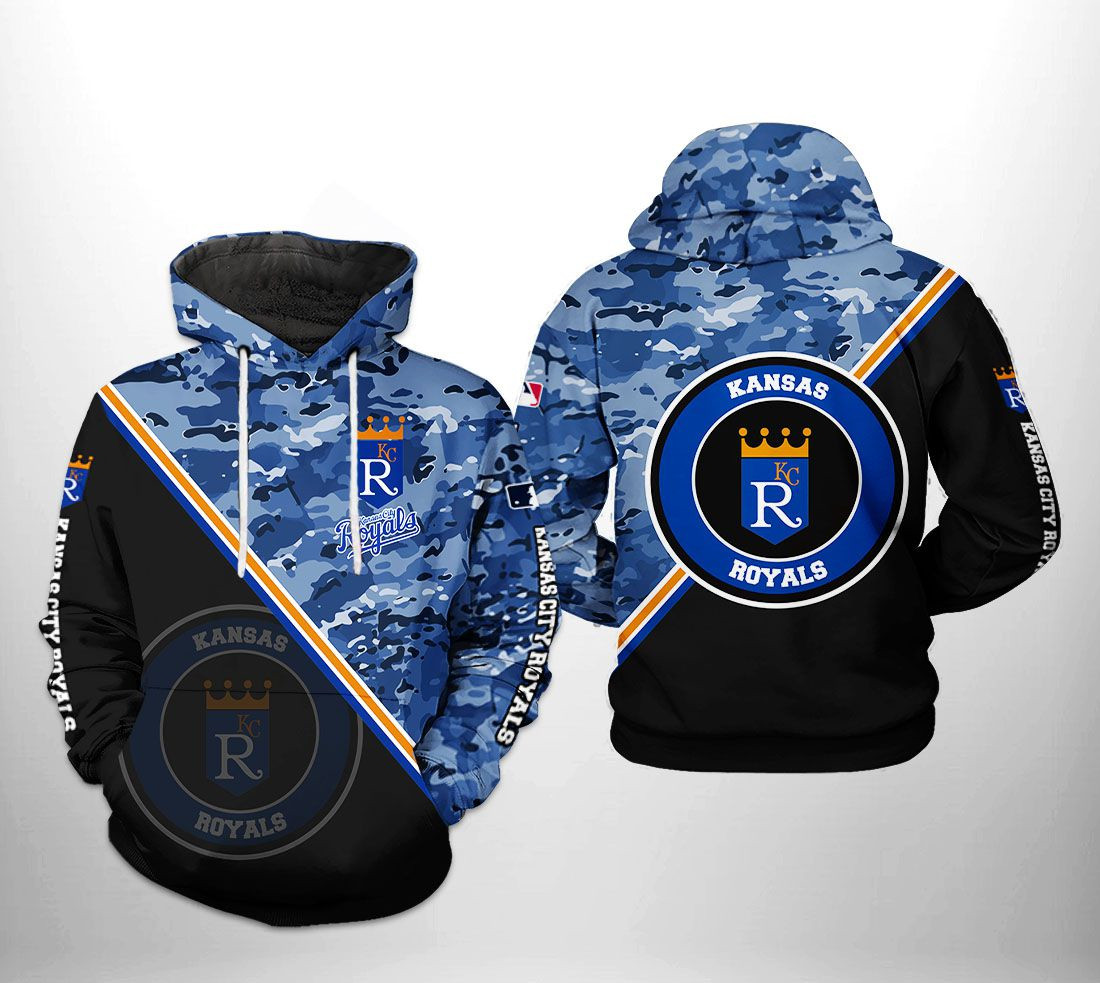 Kansas City Royals Mlb Camo Team 3D All Over Printed Sweatshirt, Hoodie, Zip Hoodie | Mlb Fan Gear For Men, Women