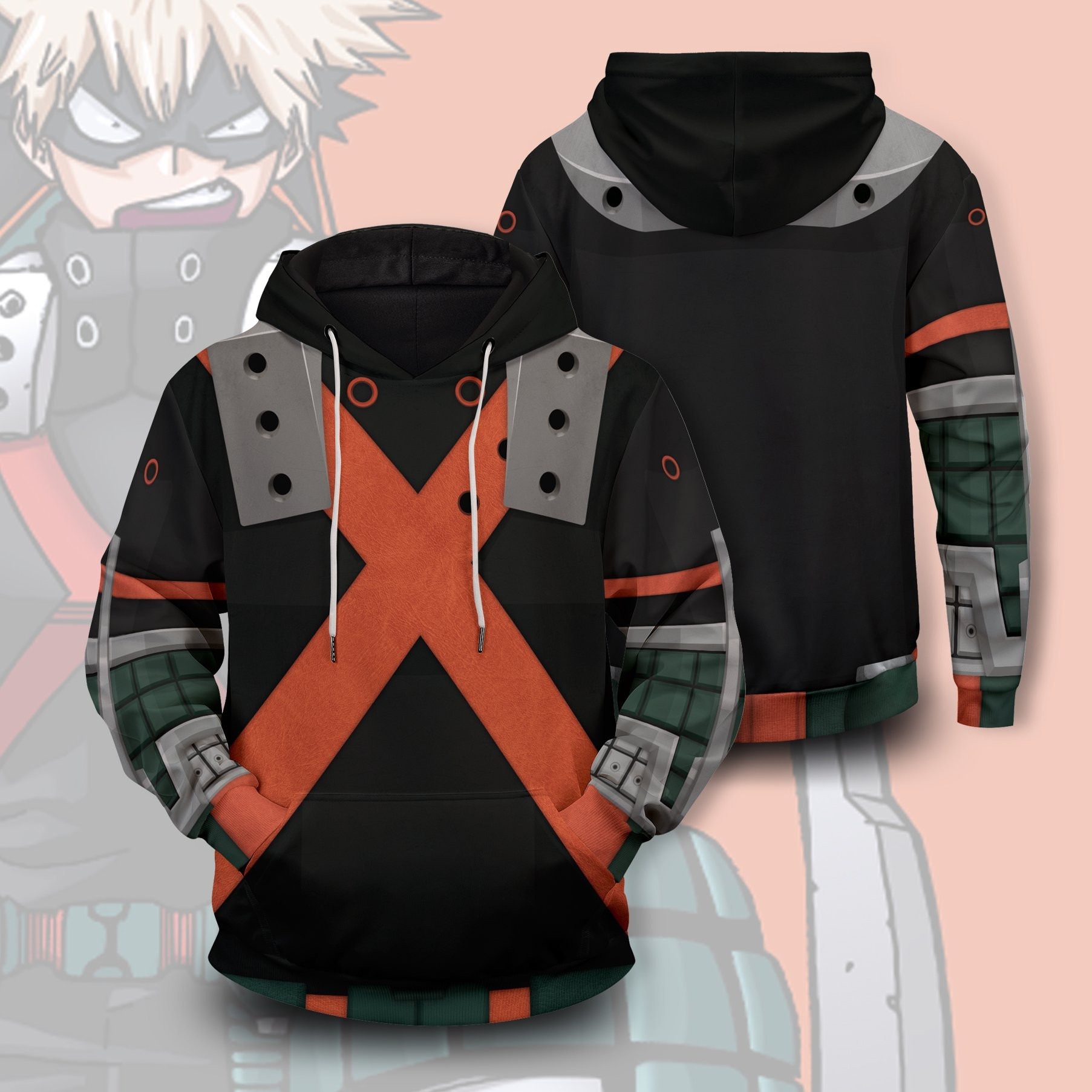 Katsuki Bakugo 3D All Over Printed Sweatshirt, Hoodie, Zip Hoodie | Fan Apparel For Men, Women