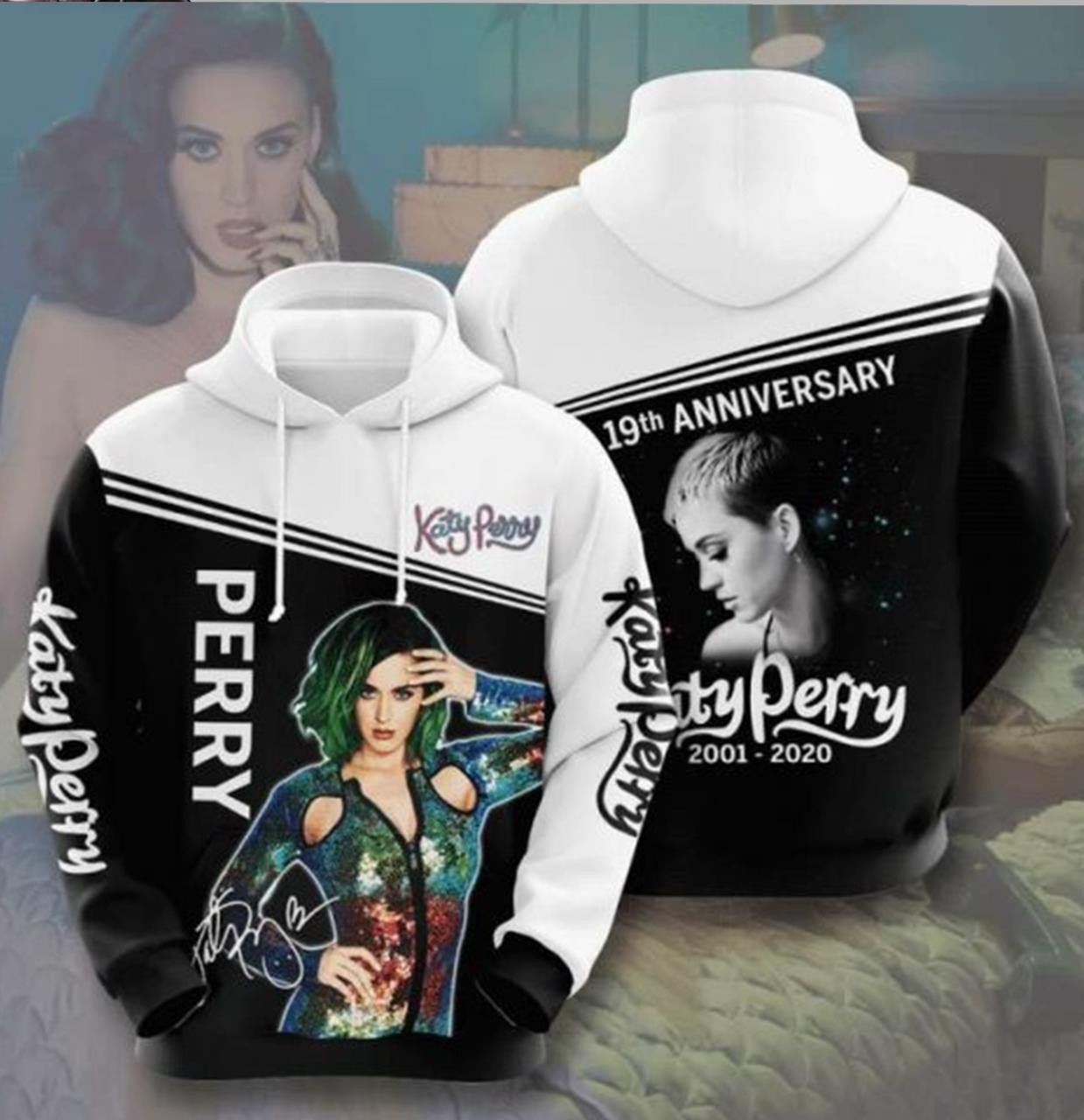 Katy Perry Anniversary 3D All Over Printed Sweatshirt, Hoodie, Zip Hoodie | Fan Apparel For Men, Women