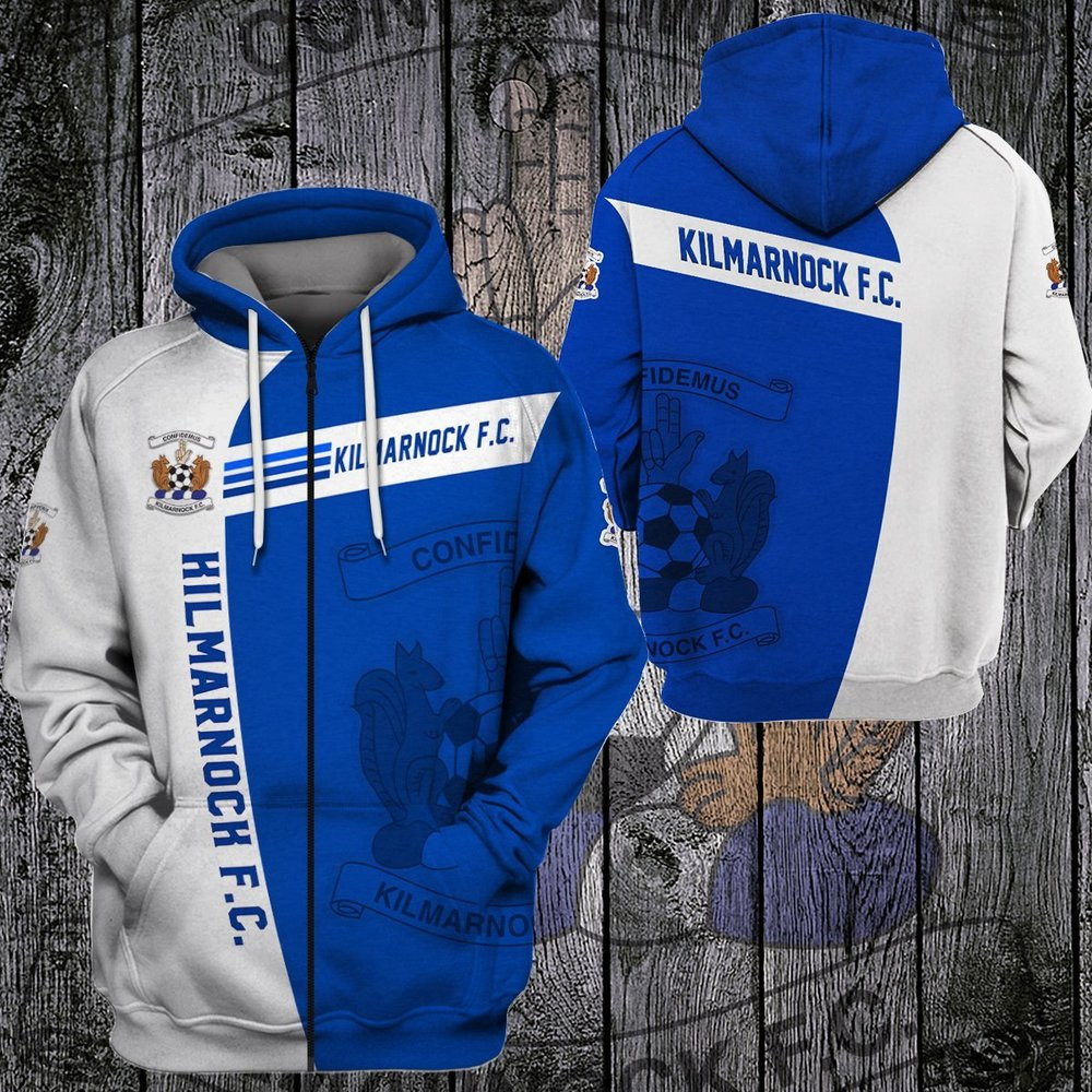 Kilmarnock F.c. 3D All Over Printed Sweatshirt, Hoodie, Zip Hoodie | Fan Apparel For Men, Women