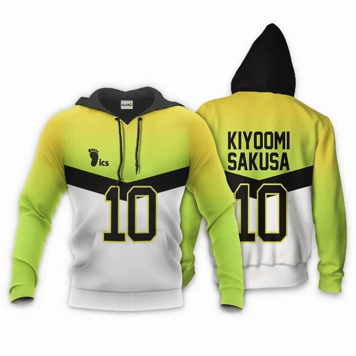 Kiyoomi Sakusa Haikyuu Number 10 3D All Over Printed Sweatshirt, Hoodie, Zip Hoodie | Fan Apparel For Men, Women