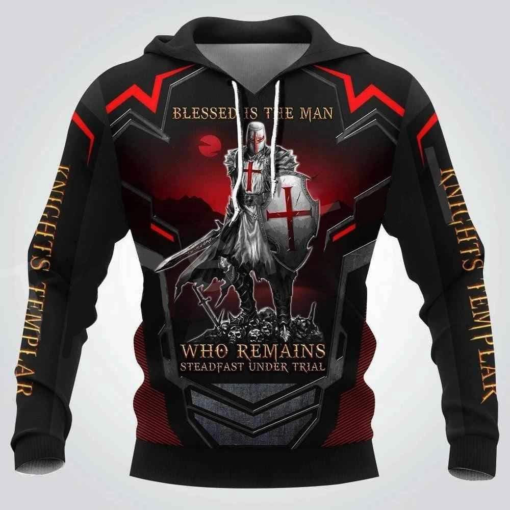 Knight Templar 3D All Over Printed Sweatshirt, Hoodie, Zip Hoodie | Fan Apparel For Men, Women