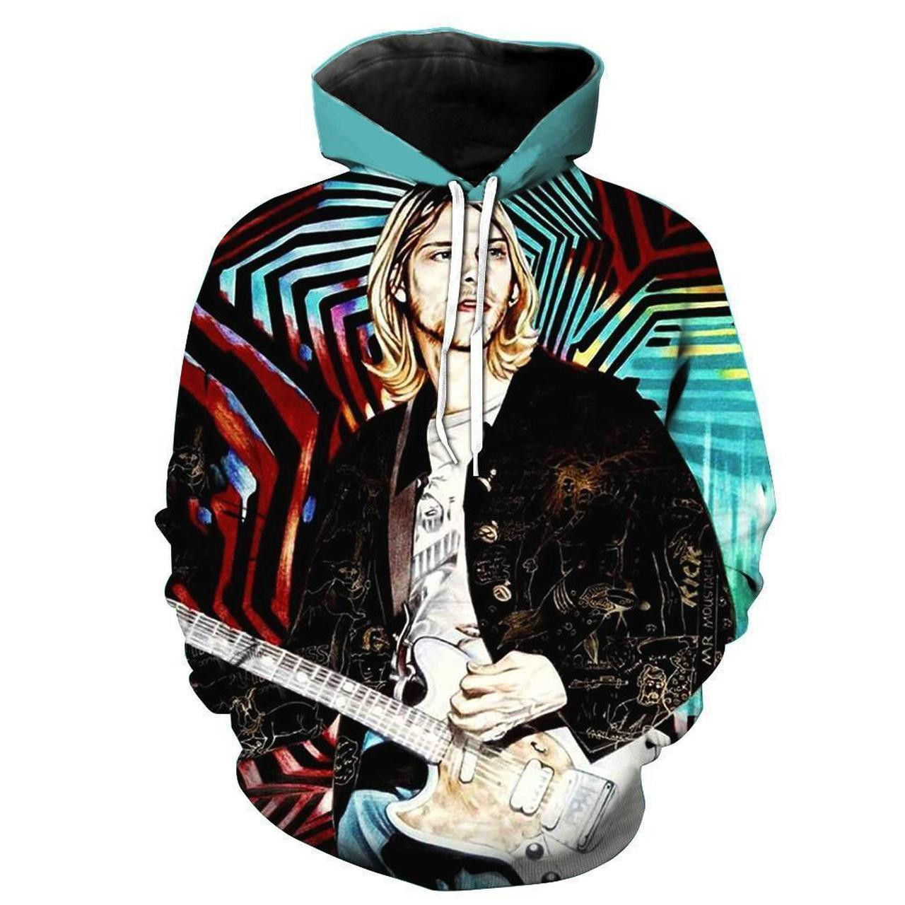 Kurt Cobain 3D All Over Printed Sweatshirt, Hoodie, Zip Hoodie | Fan Apparel For Men, Women