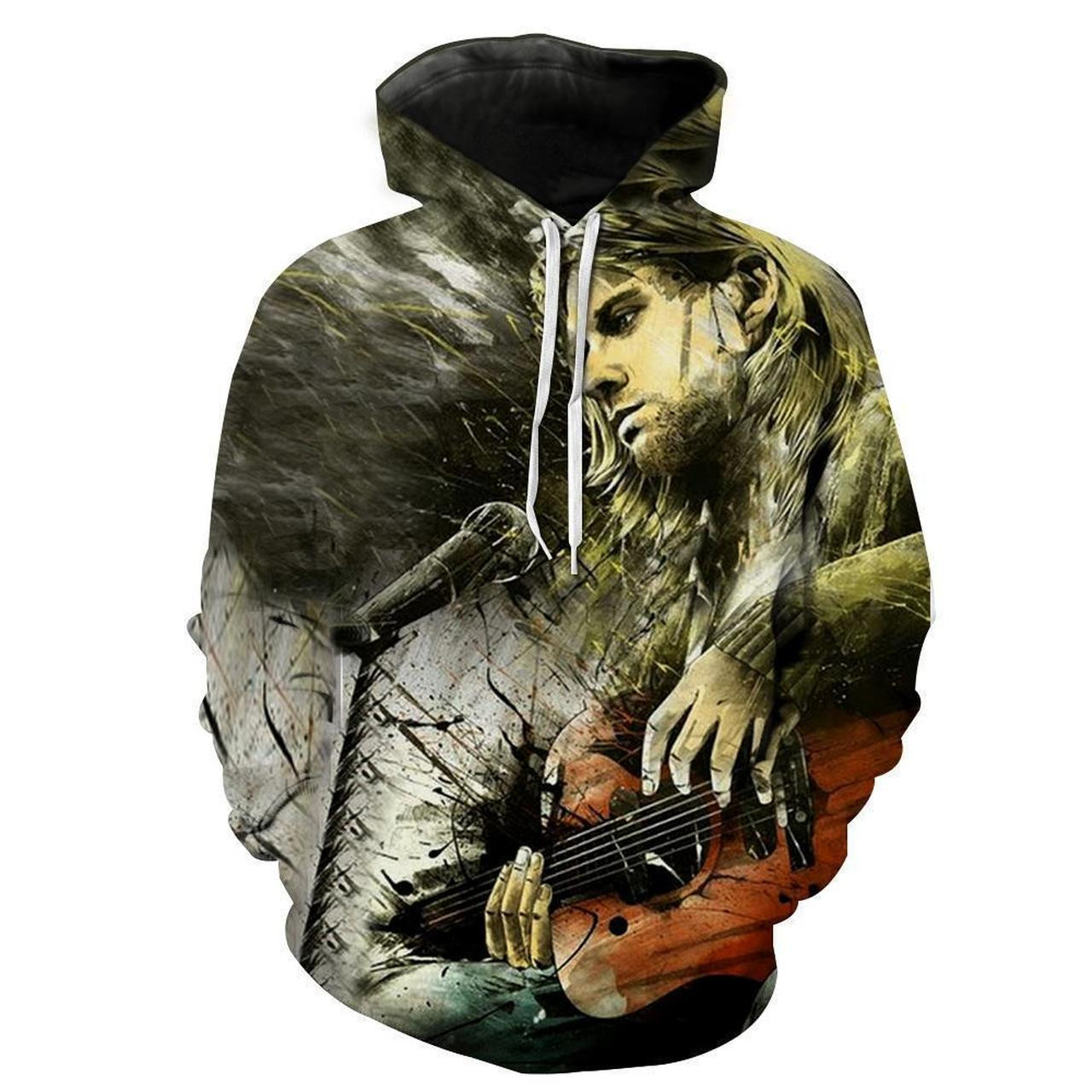 Kurt Cobain 3D All Over Printed Sweatshirt, Hoodie, Zip Hoodie | Fan Apparel For Men, Women