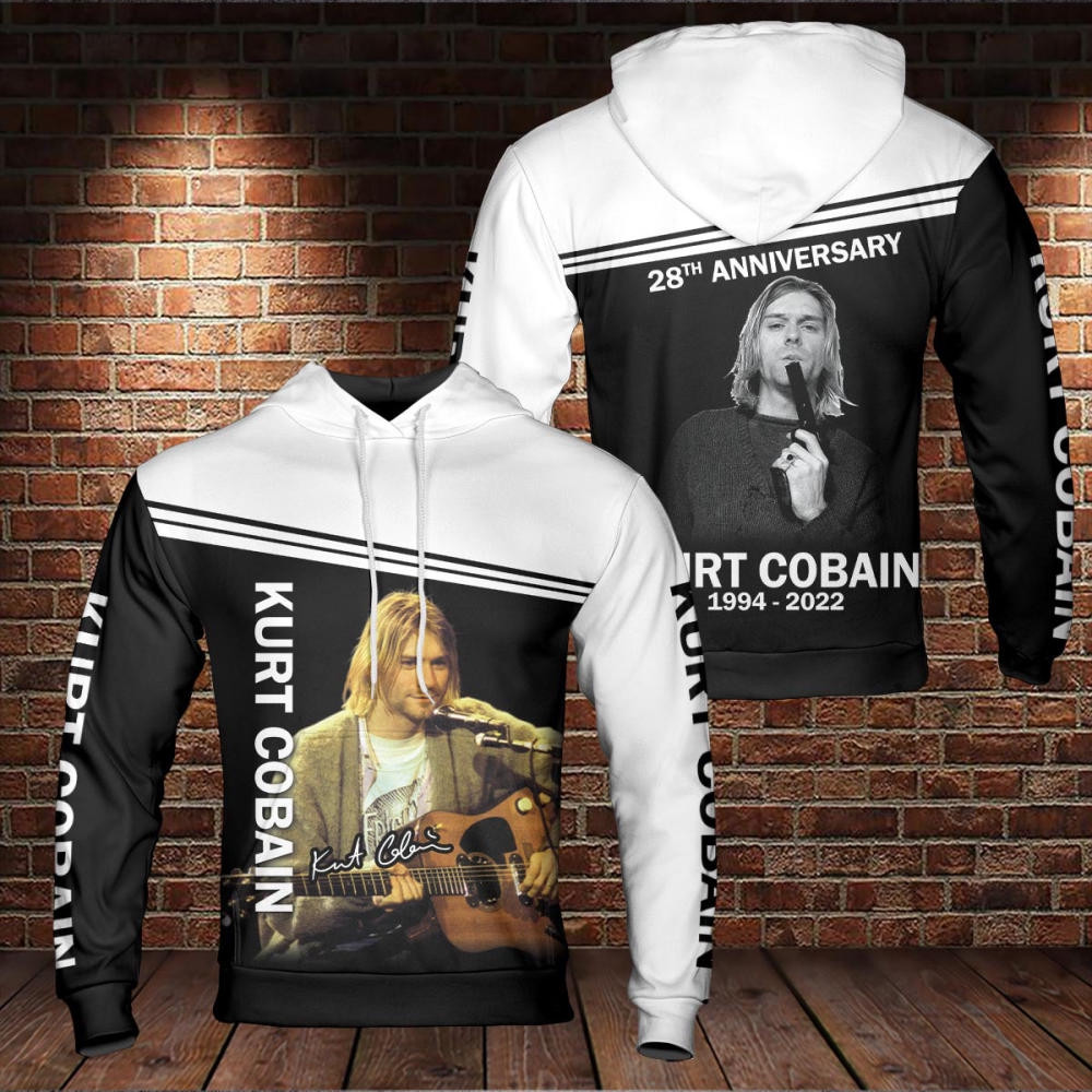Kurt Cobain 3D All Over Printed Sweatshirt, Hoodie, Zip Hoodie | Fan Apparel For Men, Women