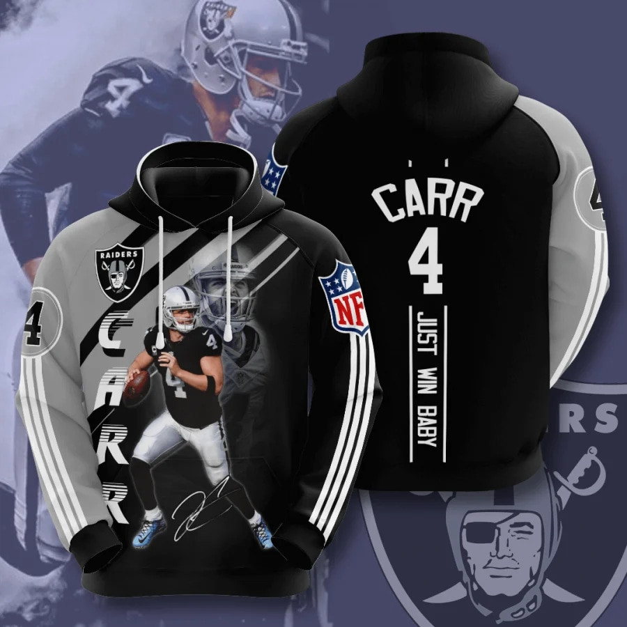 Las Vegas Raiders Derek Carr 3D All Over Printed Sweatshirt, Hoodie, Zip Hoodie | Nfl Fan Gear For Men, Women