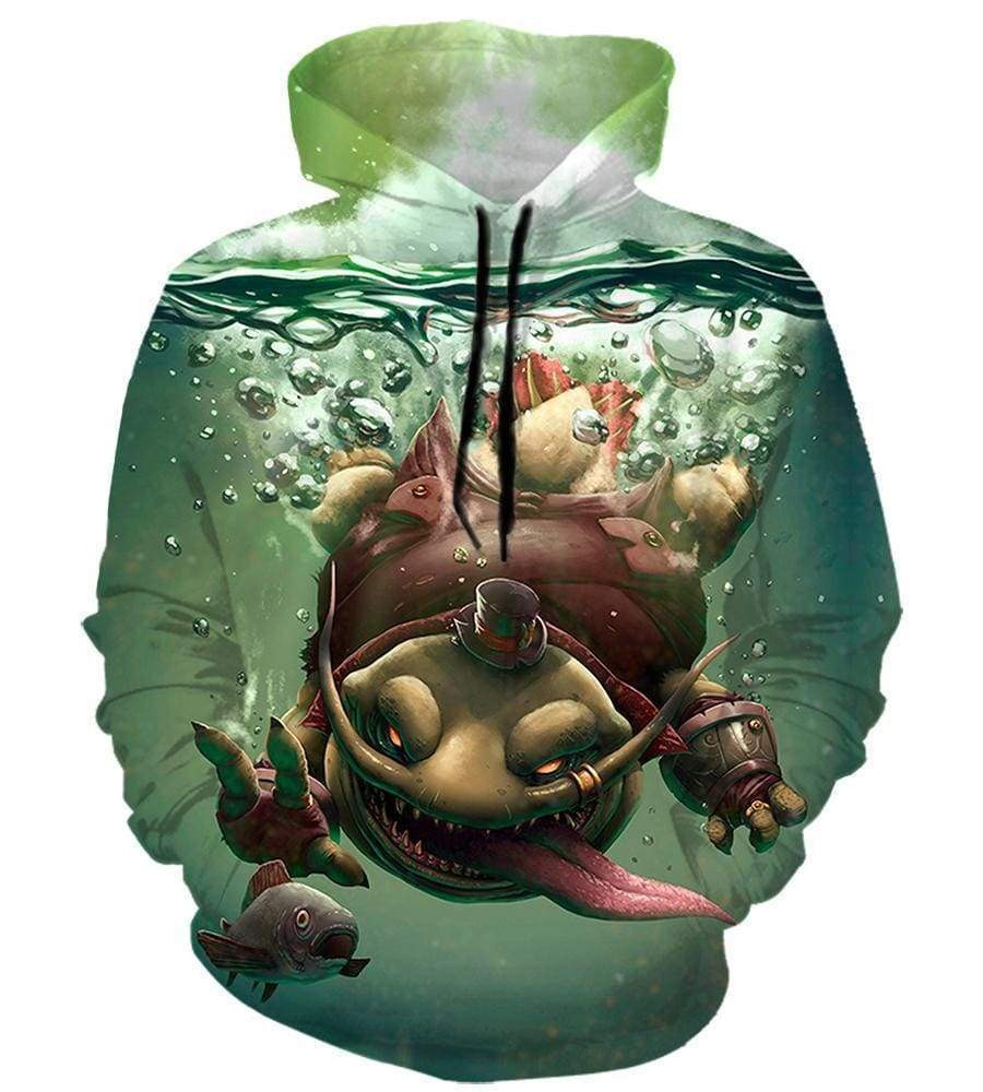 League Of Legend Tahm Kench Unisex 3D All Over Printed Sweatshirt, Hoodie, Zip Hoodie | Fan Apparel For Men, Women