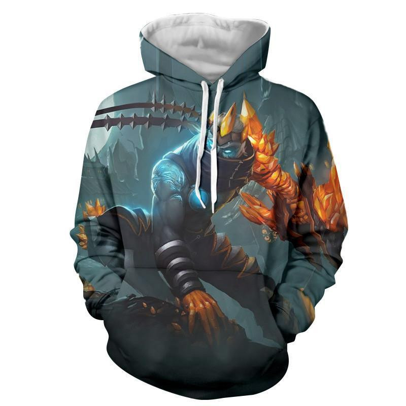 League Of Legends Impressive Blight Crystal Varus Bow Comfy 3D All Over Printed Sweatshirt, Hoodie, Zip Hoodie | Fan Apparel For Men, Women